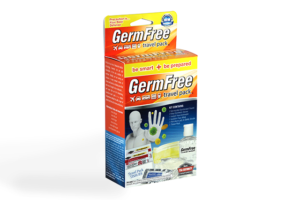 Packaging for GermFree travel pack tissues