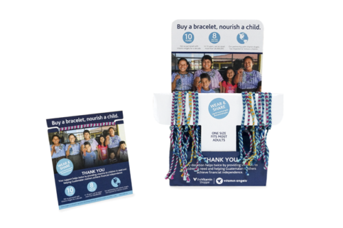 The Vitamin Shoppe, "buy bracelet nourish a child" store kit